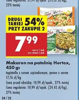 Biedronka Makaron na patelnię z sosem serowym Hortex oferta