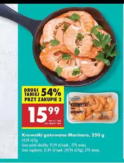 Biedronka Krewetki białe gotowane Marinero oferta