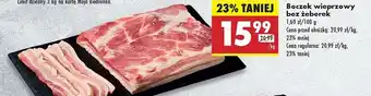 Biedronka Boczek wieprzowy bez żeberek oferta