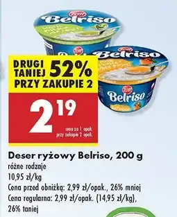 Biedronka Ryż na mleku mango Zott belriso oferta