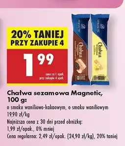 Biedronka Chałwa o smaku waniliowo-kakaowym Magnetic oferta