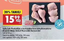 Biedronka Podudzie z kurczaka farmerskiego Kraina mięs select oferta