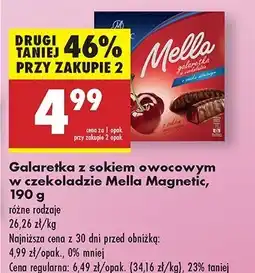 Biedronka Galaretka w czekoladzie wiśniowa Magnetic mella oferta