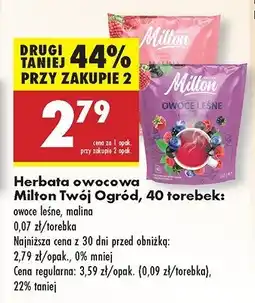 Biedronka Herbata owoce leśne Milton oferta