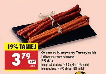 Biedronka Kabanosy wieprzowe Tarczyński oferta