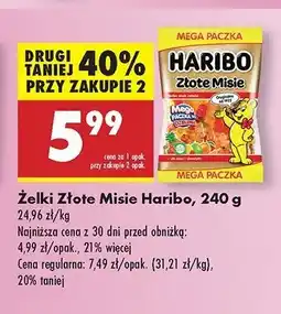 Biedronka Żelki Haribo złote misie oferta