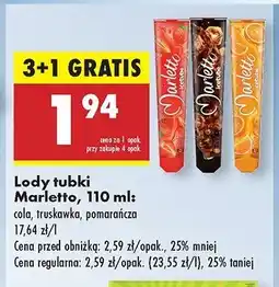 Biedronka Lody pomarańczowe Marletto oferta