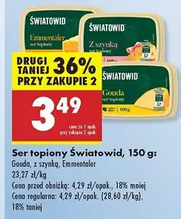 Biedronka Ser topiony emmentaler Światowid oferta
