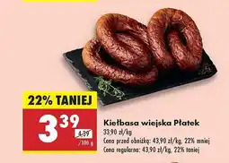 Biedronka Kiełbasa wiejska Płatek oferta