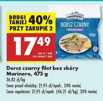 Biedronka Dorsz atlantycki filet bez skóry Marinero oferta