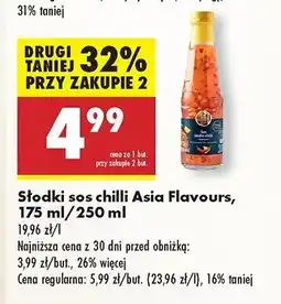 Biedronka Sos słodki chili Asia flavours oferta