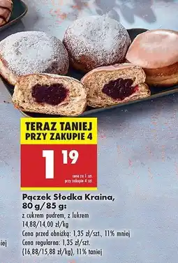 Biedronka Pączek z cukrem pudrem Słodka kraina oferta