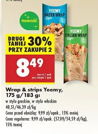Biedronka Wrap w stylu włoskim Yeemy oferta