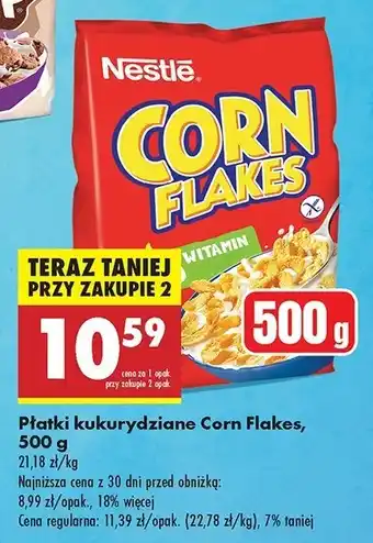 Biedronka Płatki śniadaniowe Nestle corn flakes Corn flakes (nestle) oferta