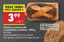 Biedronka Chleb nowodworski z maślanką i makiem oferta