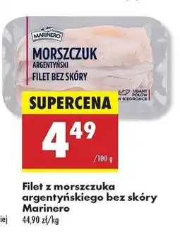 Biedronka Morszczuk argentyński filet bez skóry Marinero oferta