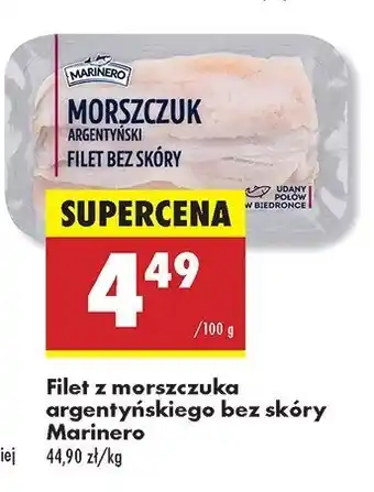 Biedronka Morszczuk argentyński filet bez skóry Marinero oferta