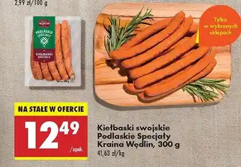 Biedronka Kiełbaski swojskie Kraina wędlin podlaskie specjały oferta