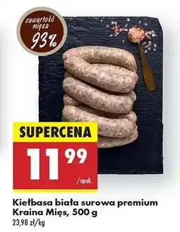 Biedronka Kiełbasa biała surowa Kraina mięs oferta