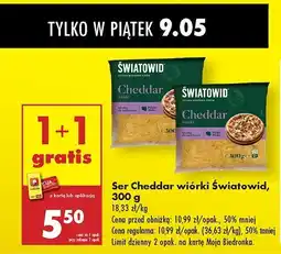 Biedronka Ser cheddar tarty Światowid oferta