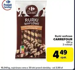 Globi Rurki waflowe CARREFOUR 280g oferta
