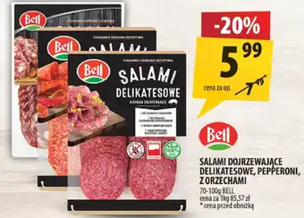 Arhelan Salami dojrzewające delikatesowe, pepperoni, z orzechami Bell oferta