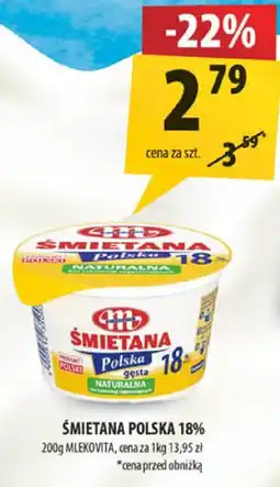 Arhelan Śmietana Polska 18% 200g Mlekovita oferta