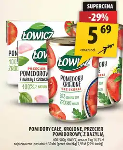 Arhelan Pomidory całe, krojone, przecier pomidorowy, z bazylią 400g Łowicz oferta