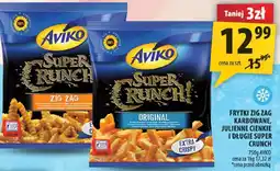 Arhelan Frytki Zig Zag karbowane, julienne cienkie i długie Super Crunch 750g Aviko oferta