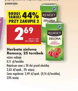 Biedronka Herbata zielona Remsey oferta