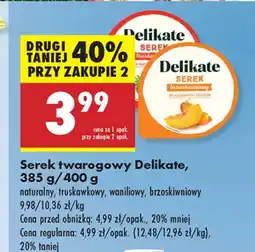 Biedronka Serek twarogowy Delikate oferta