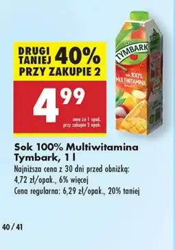 Biedronka Sok Tymbark oferta