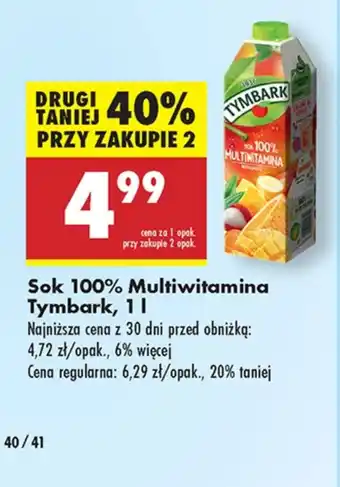 Biedronka Sok Tymbark oferta