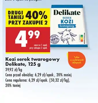 Biedronka Ser kozi Delikate oferta
