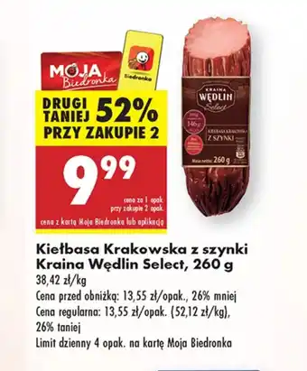 Biedronka Kiełbasa Kraina Wędlin oferta