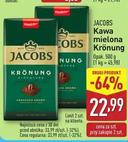 ALDI Kawa mielona Jacobs oferta