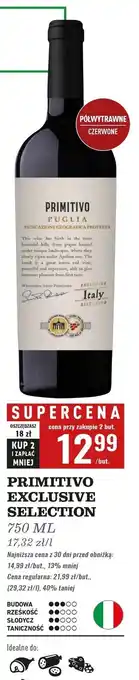 Biedronka Wino Primitivo Puglia oferta