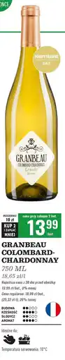 Biedronka Wino Granbeau Colombard Chardonnay oferta