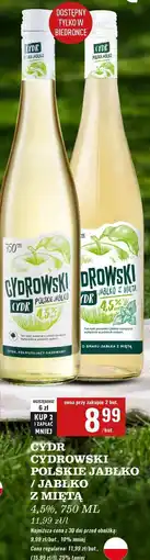 Biedronka Cydr jabłko mięta Cydrowski oferta