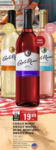 Biedronka Wino Carlo Rossi White Sweet oferta