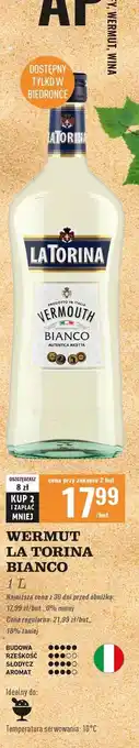 Biedronka Vermouth La Torina Bianco oferta