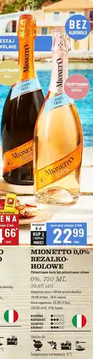 Biedronka Wino różowe Mionetto 0.0% oferta