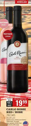 Biedronka Wino półwytrawne Carlo Rossi Pink Moscato oferta