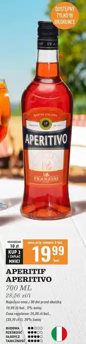 Biedronka Vermouth Aperitivo Franzini oferta