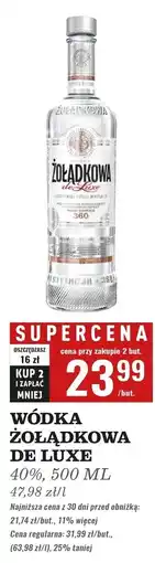 Biedronka Wódka Żołądkowa Gorzka De Luxe oferta