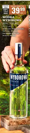 Biedronka Wódka Wyborowa Vodka oferta