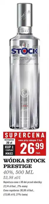 Biedronka Wódka Stock Prestige oferta