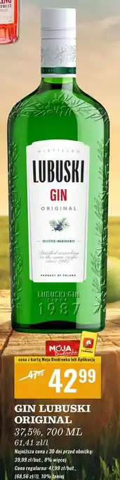 Biedronka Gin Lubuski oferta
