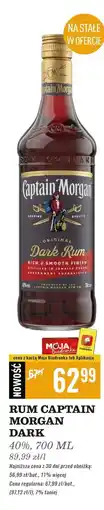 Biedronka Rum Captain Morgan Dark oferta