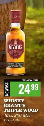 Biedronka Whisky Grant's Triple Wood oferta